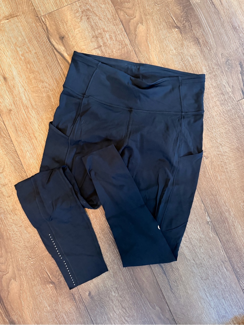 lululemon athletica Black High-Rise Leggings with Side Pockets